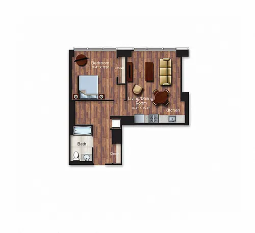 Floor plan 1E-782