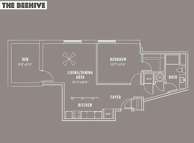 The Beehive: 1 Bedroom + Den The Beehive: 1 Bedroom + Den