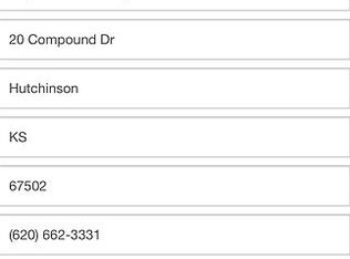 600 N Obee Rd, Hutchinson, KS 67501