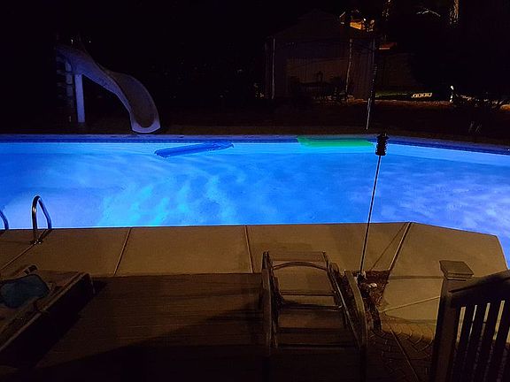 Pool in evening