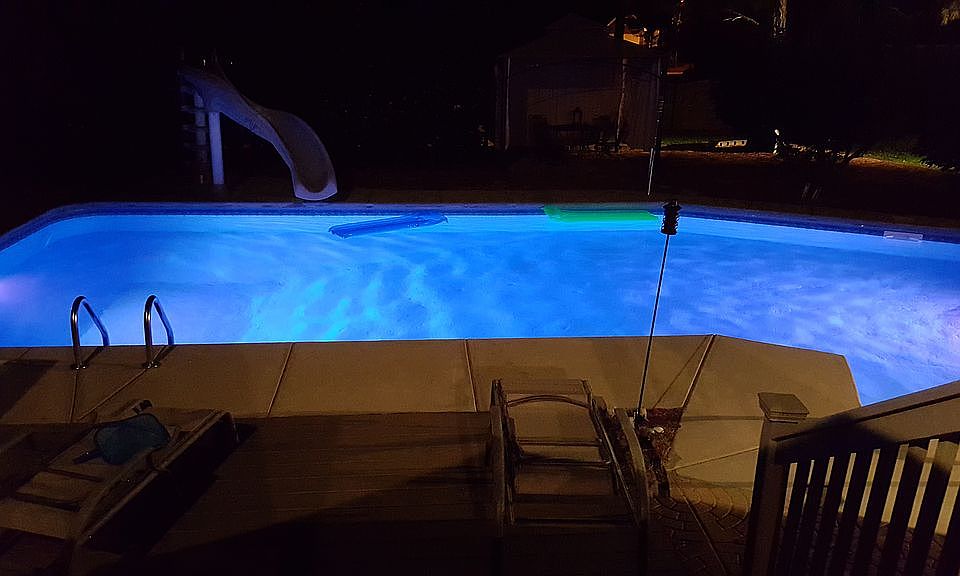 Pool in evening