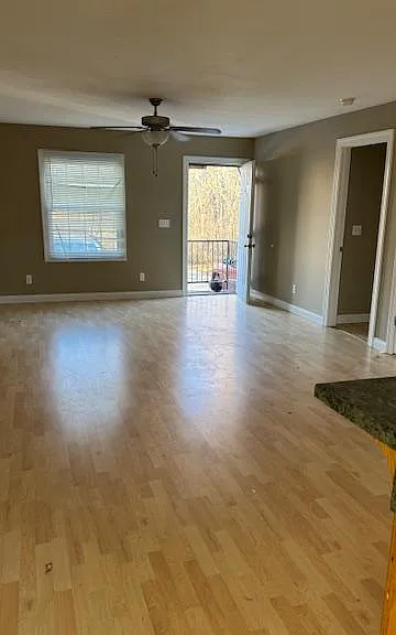 View from kitchen to living room