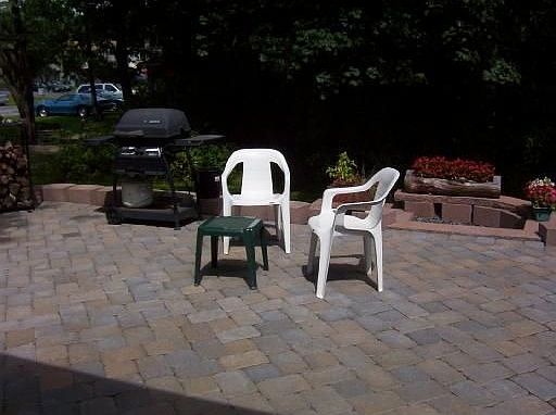 paved rear patio