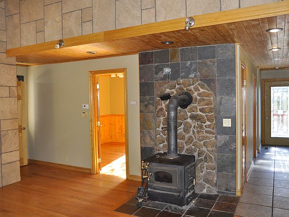 Living room w/ woodstove