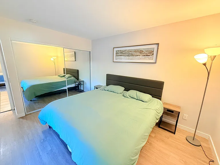 Master bedroom with king bed