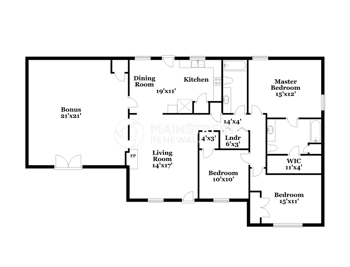 Floor Plan - 2512 Moore Way