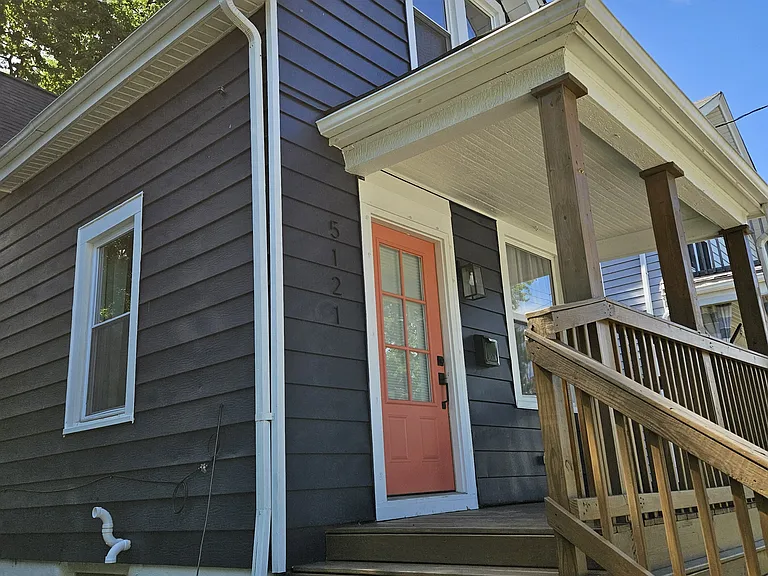 Exterior Front Side and Porch