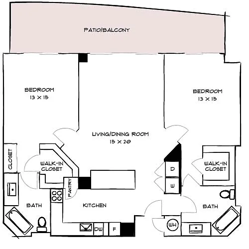 Floor plan Surf 2J Premier