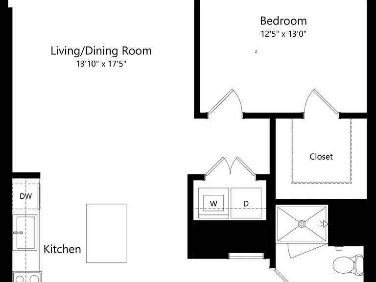 A4 floor plan Aria on the Row