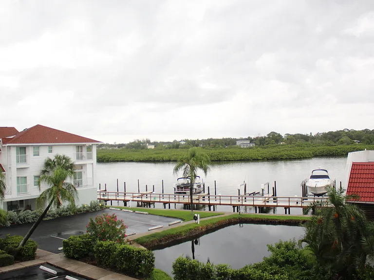 Master Balcony View to Intercoastal and Boat Dock