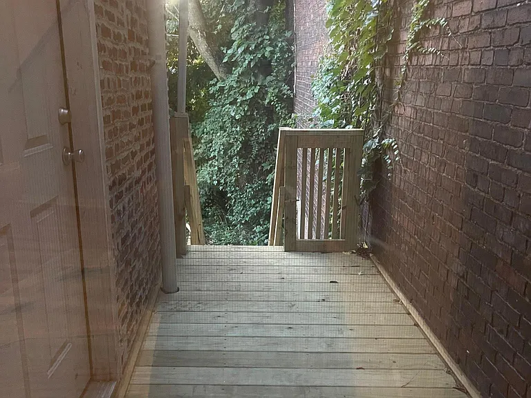 small deck on the back