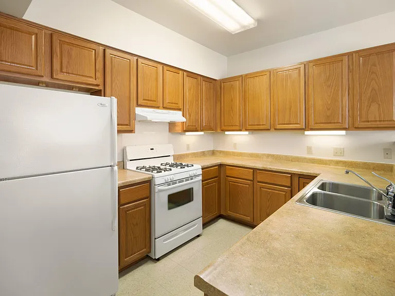 Spacious kitchen.