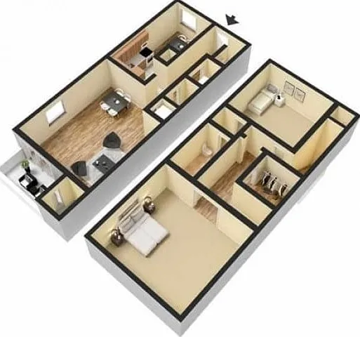2 Bedroom 1.5 Bath Townhouse 2 Bedroom 1.5 Bath Townhouse