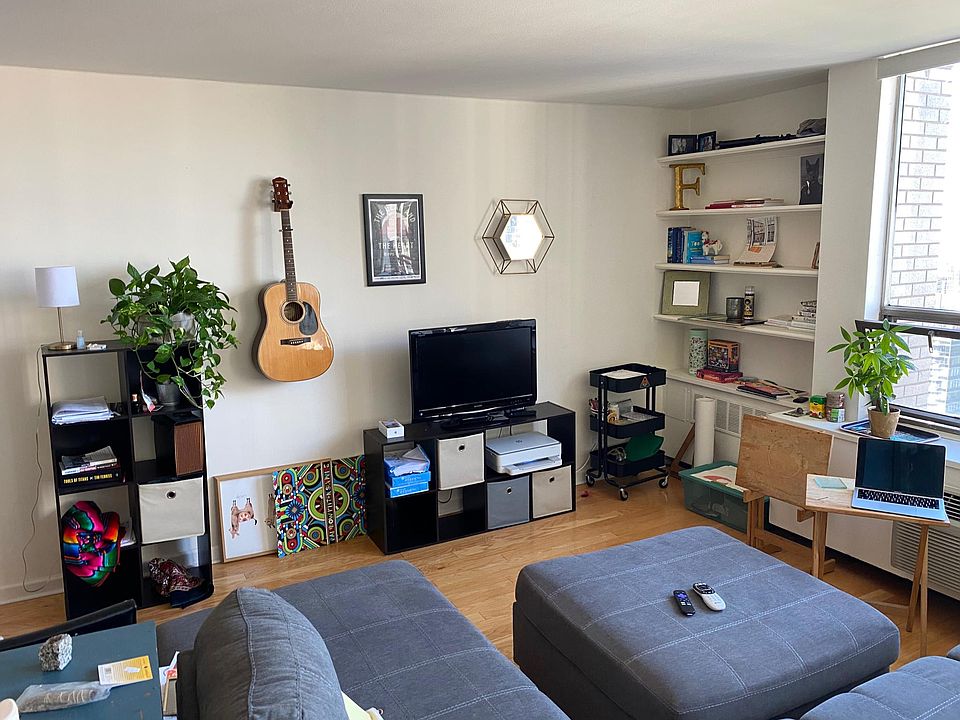Beautiful built in bookcase - creates the perfect nook for working from home!