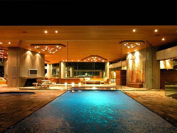 From the Pool Looking Inside