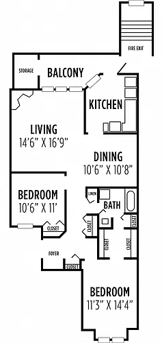 Floor plan Cambridge