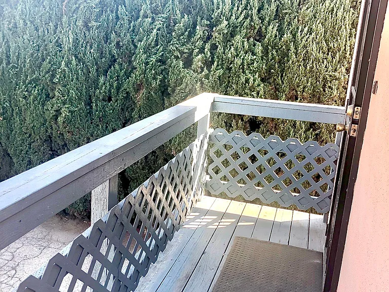 Small balcony off kitchen