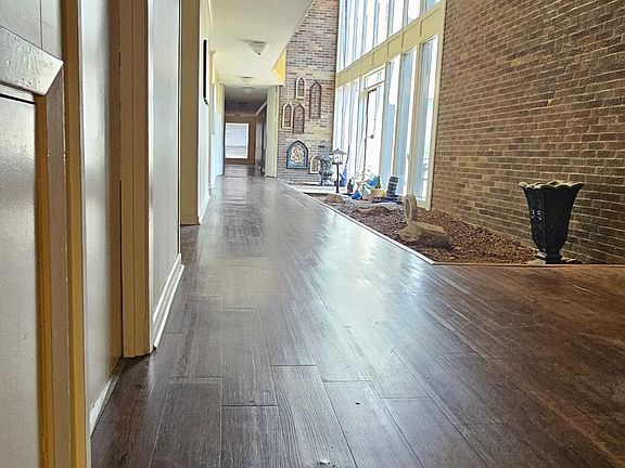 Hallway going to laundry or to courtyard