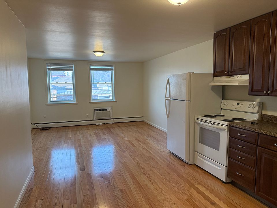 kitchen open to the living space