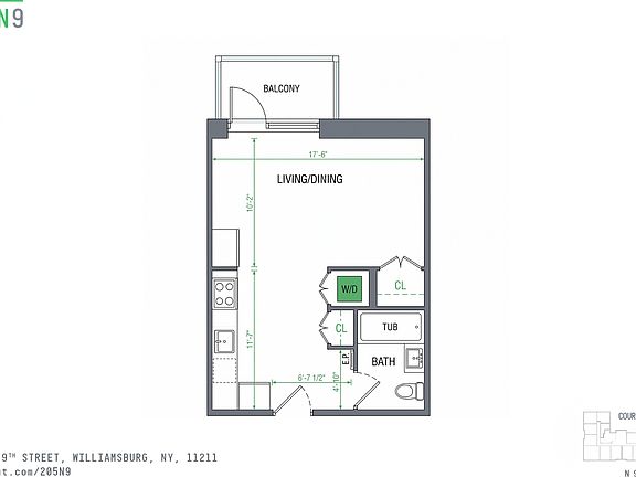 2nd image of 205 N 9th St APT 3K