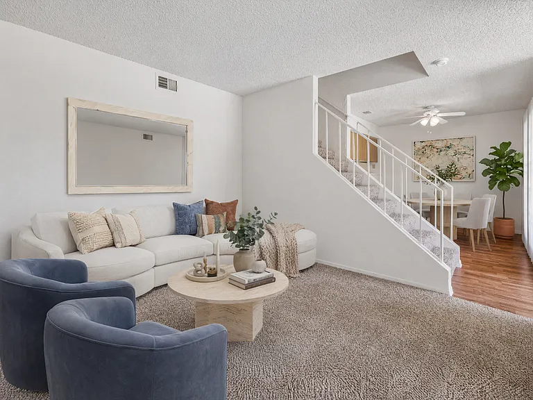 Camelot Apartments Renovated Living Room Yuma AZ