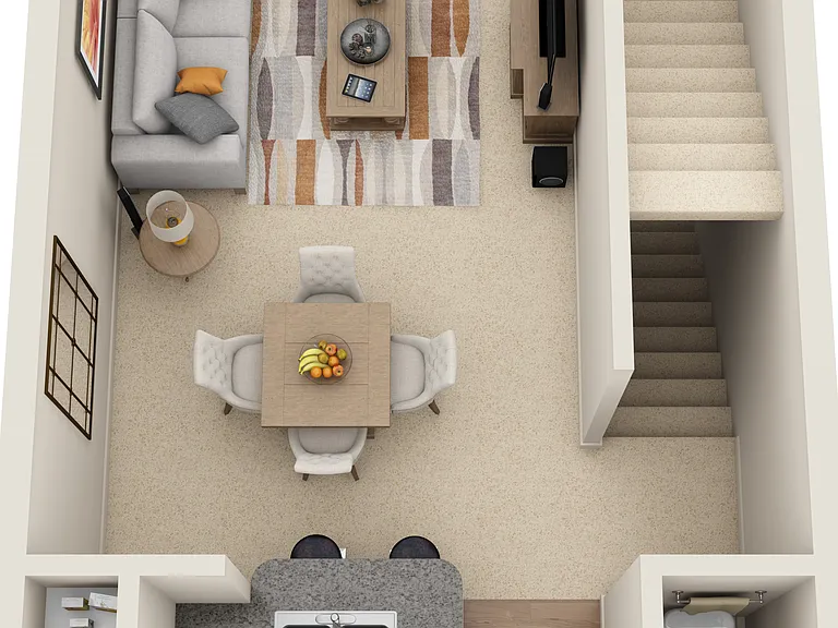 A6 floor plan Estates at Memorial Heights