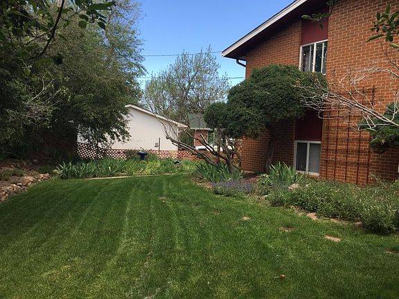 Fenced in backyard