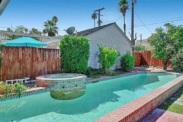 Pool and heated soaking pool