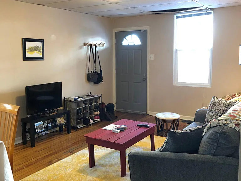 Hallway view of open living area