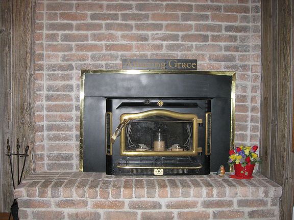 Brick Fireplace