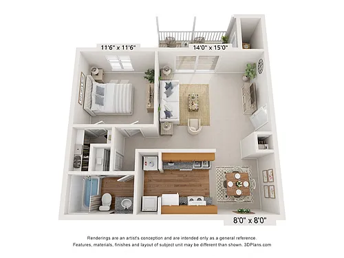 Floor plan The Bedford
