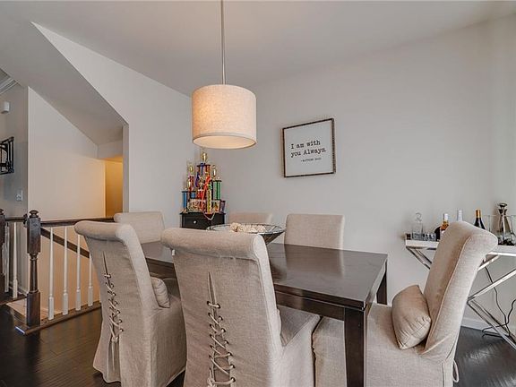 Spacious dining area near kitchen. 