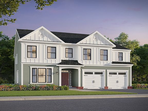 Elevation 2 of the Summerfield a home design at Lakeside at Trappe by Brookfield Residential