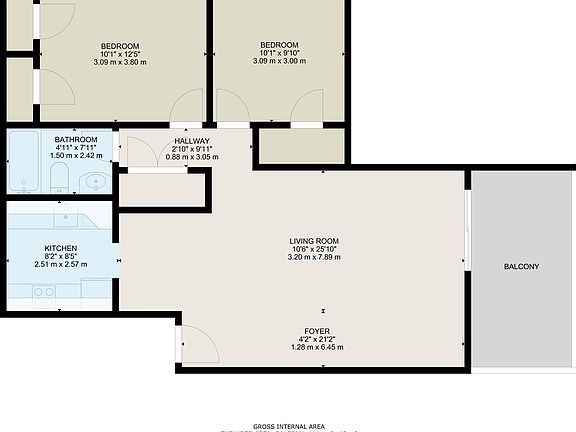 2 Bedroom Large Layout