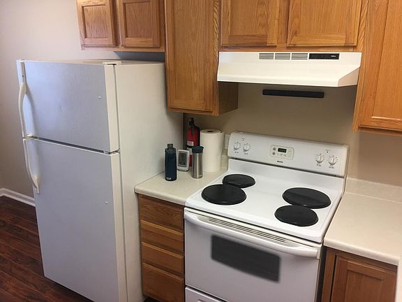 Kitchen appliances included.