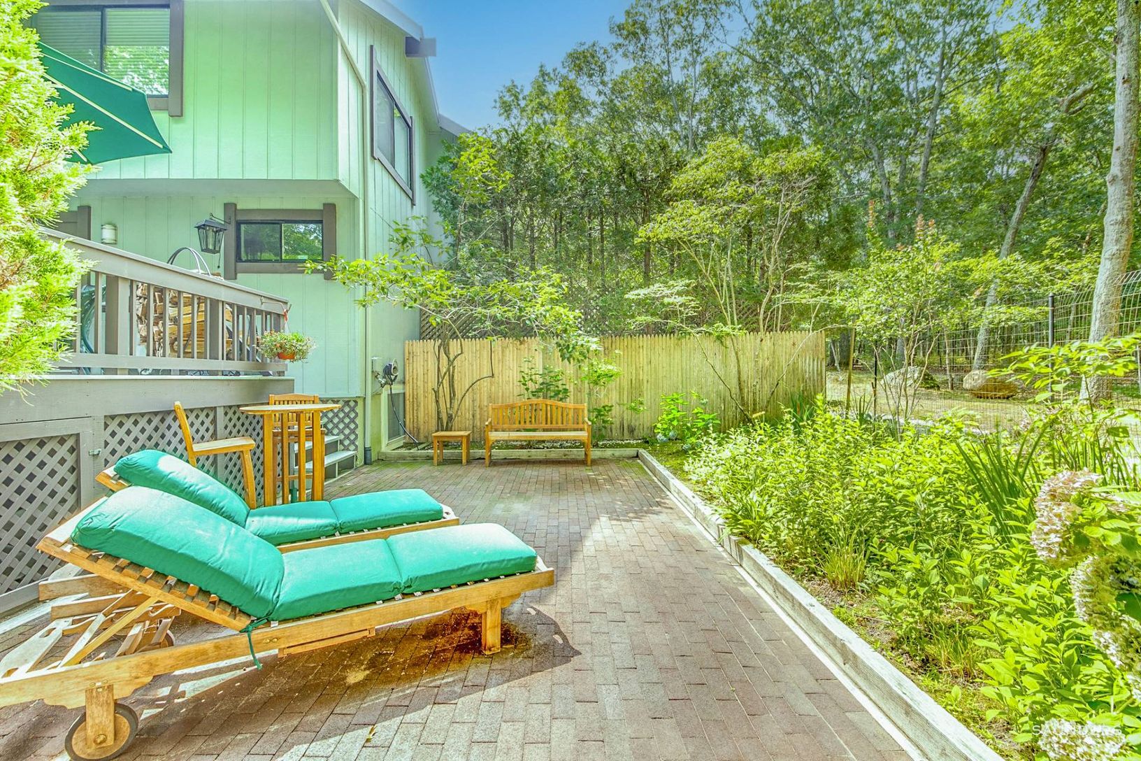  FENCED BRICK PATIO