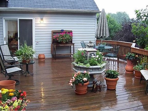 The Deck After a Shower