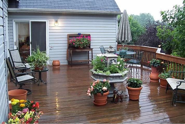 The Deck After a Shower