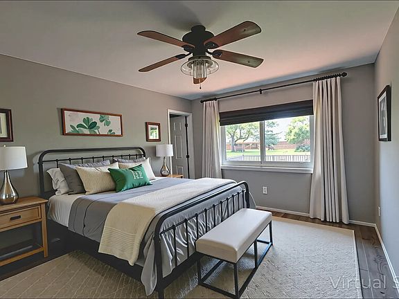 Master bedroom. (Note: Window blinds are included, but not curtains.)