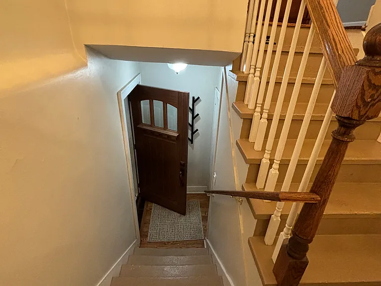 Private door exiting side of house