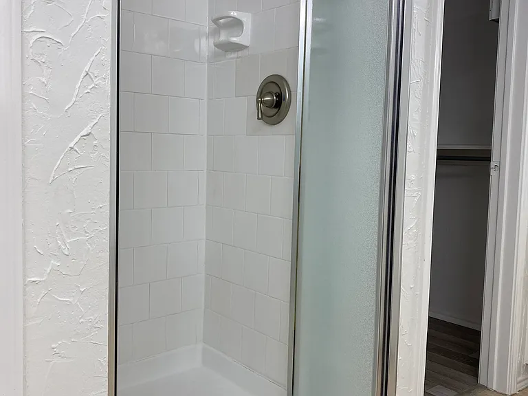 Standing Shower in Master Bathroom