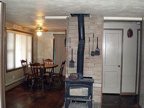 Wood Burning stove in living room
