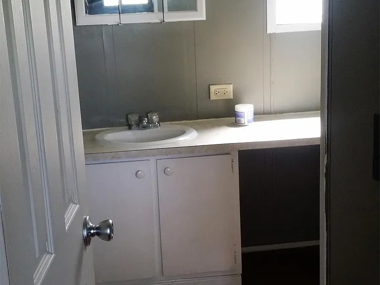 bathroom down the hall