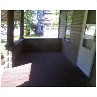 spacous front porch