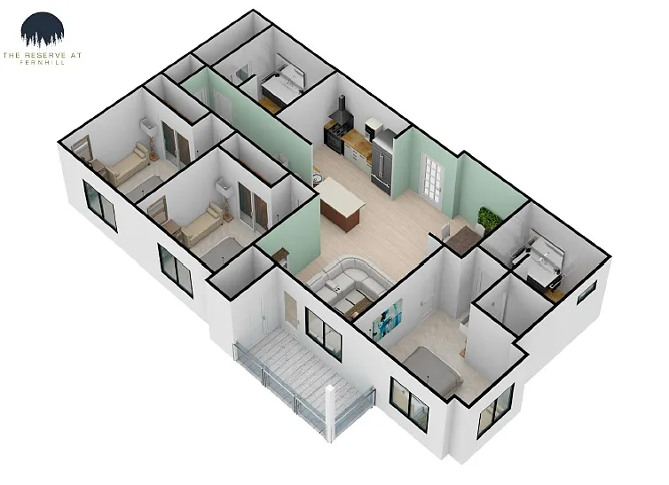 Floor plan Floor Plan 12 - Three Bedroom