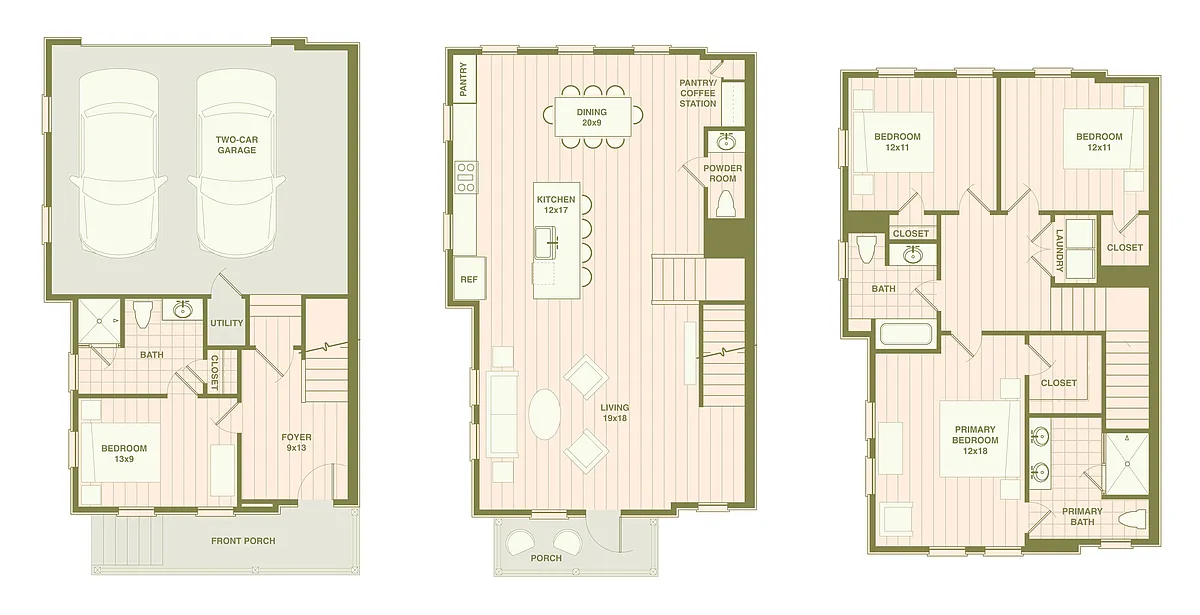 Floor plan Marsh Front - F