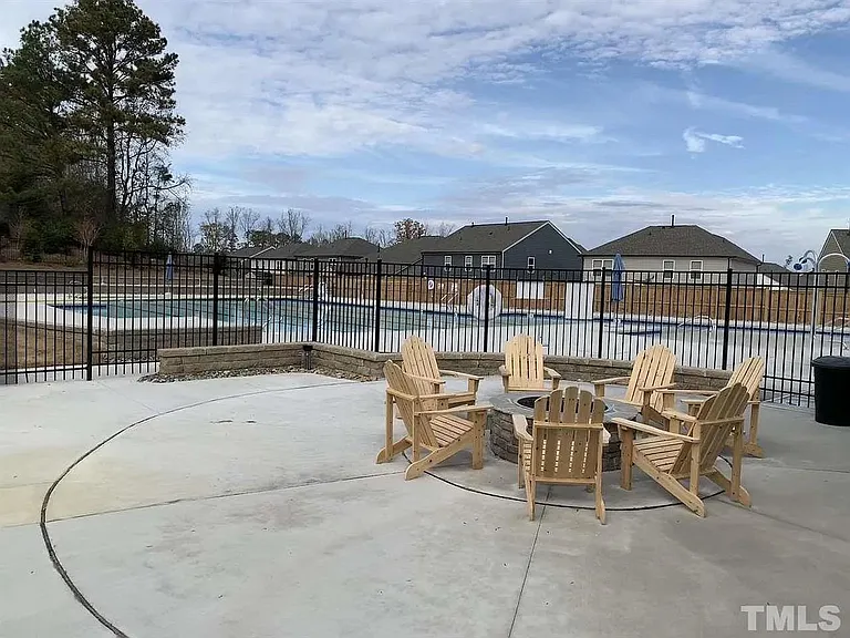 Community pool side