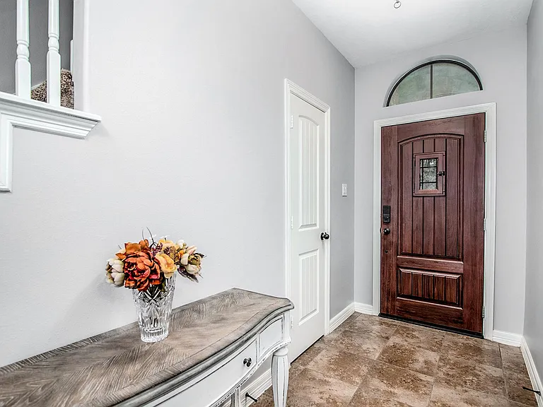 Welcoming entry with an open, airy feel