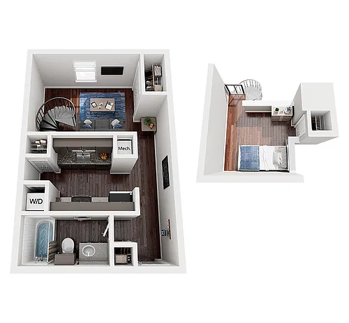 Floor plan Studio Loft