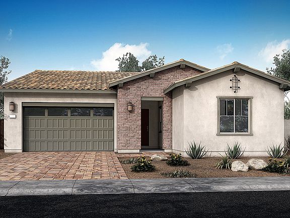 Calderwood Plan Ranch Hacienda Exterior Style D